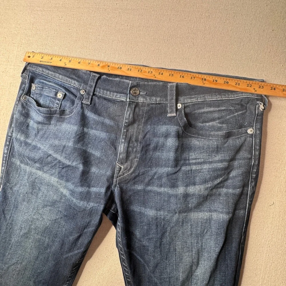 True Religion Geno Relaxed Slim Jeans 44 Blue Wash Men's‎ Denim Y2K Streetwear